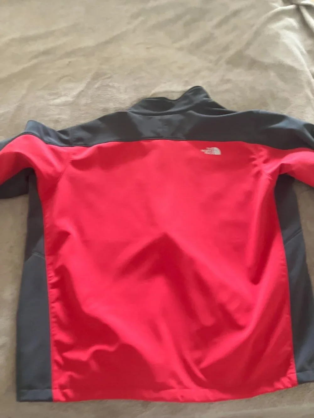 The North Face Apex Bionic Softshell Jacket Men's 3XL Red/Grey Full Zip